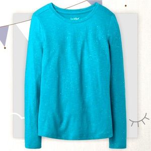 NWOT Cat & Jack Girls’ Sparkle Long Sleeve Tee